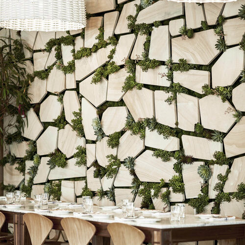 Decorar resturantes con plantas